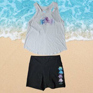 Victoria's Secret PINK Racer Back Tank/Shorts Set Women's XL